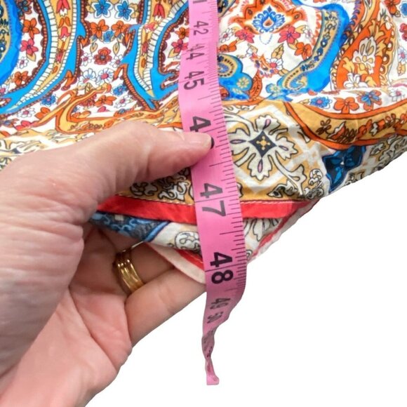 FLYING TOMATOES Maxi Dress Thin Straps V Neck Multicolor M 56-1 - Picture 13 of 15